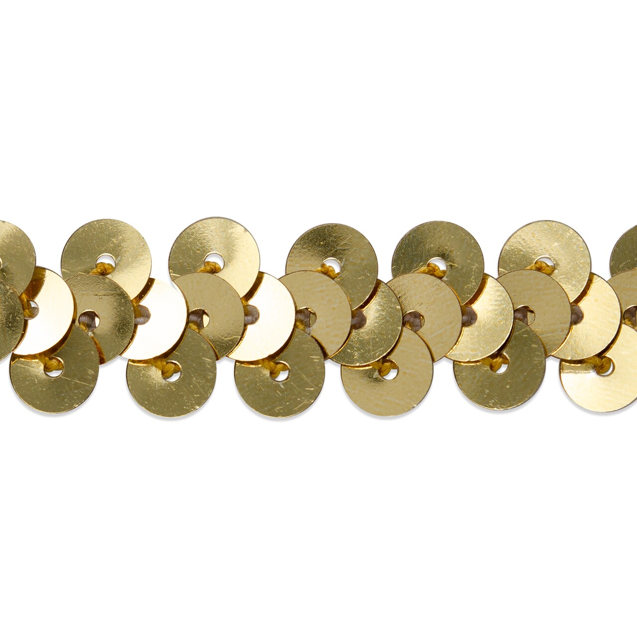 10 yards of 1 Row 3/8" Metallic Stretch Sequin Trim | 10 yard cut